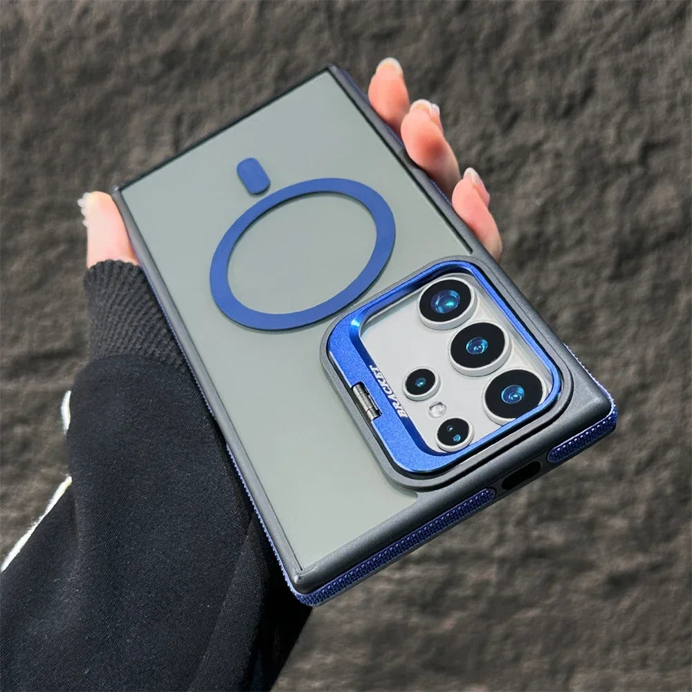 Folding Holder Magsafe Magnetic Wirelesss Case For Samsung