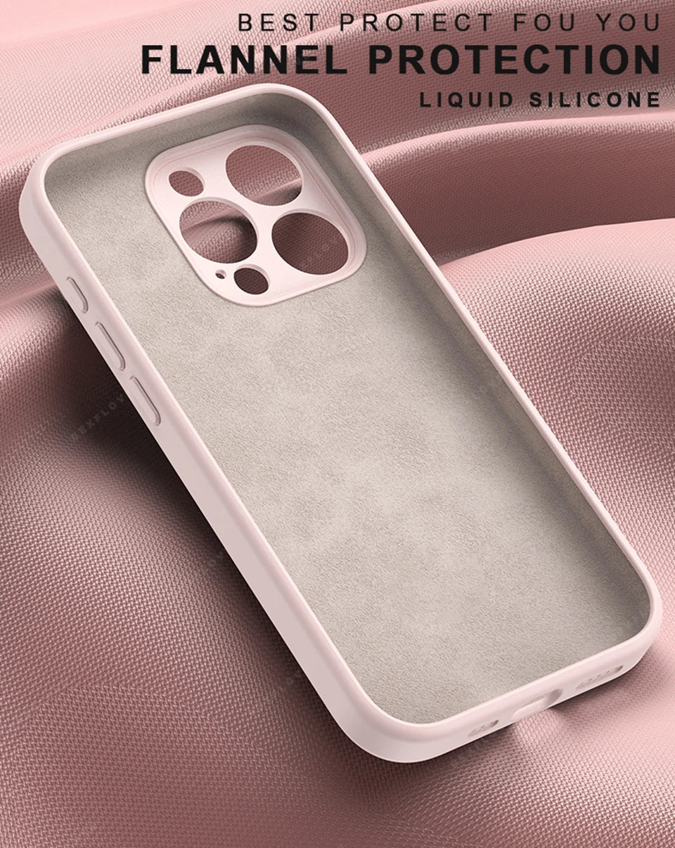 Liduid Silicone Magnetic Stand Case For iPhone