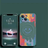 Silicone Graffiti Smile Magsafing Case for iPhone