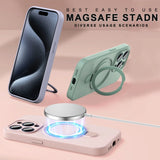 Liduid Silicone Magnetic Stand Case For iPhone