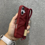 Lanyard Candy Color Ripple Soft Silicone case for iPhone