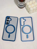 Frosted Magnetic Magsafe Wireless Charger Case For Samsung