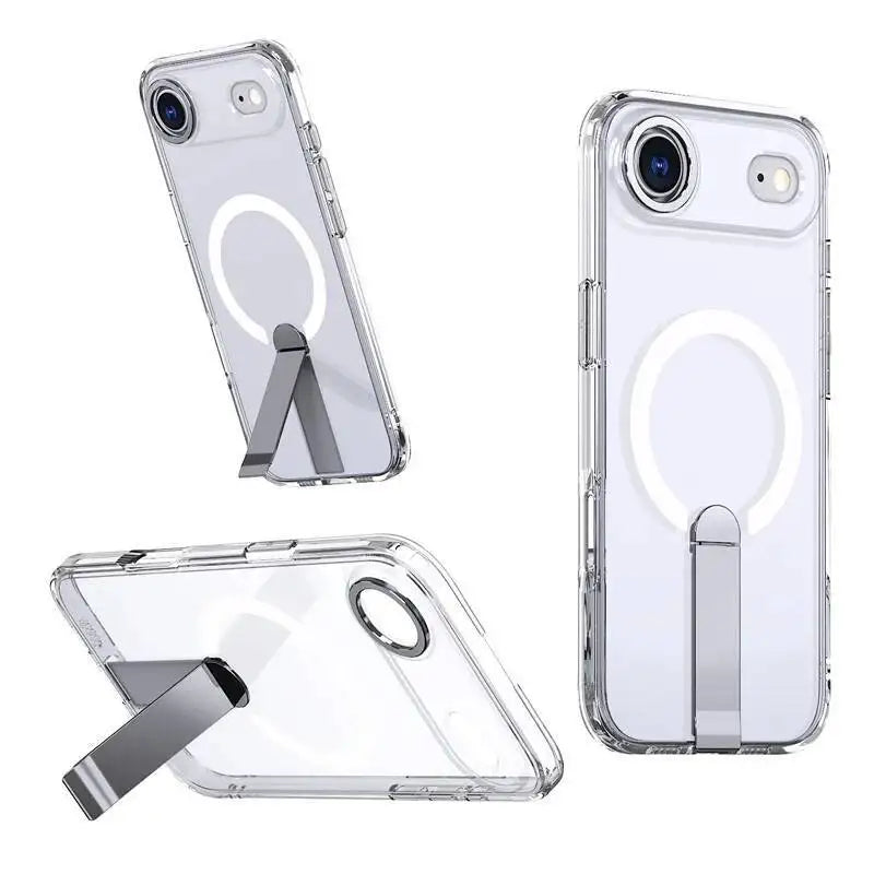 Kickstand Holder Magnetic Magsafe Wireless Charge Case for iPhone