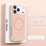Frameless Solid Color Magnetic Magsafe PC Case for iPhone