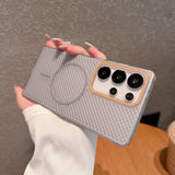 Mesh Heat dissipation Magnetic For Magsafe Case For Samsung