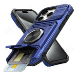 Military quality  Magnetic Rotated Ring Kickstand Case For iPhone