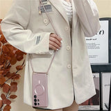 Lanyard Crossbody Magnetic Charging Case For Samsung