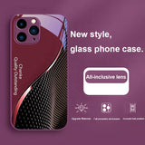 Chanke Black tempered glass Case for iPhone