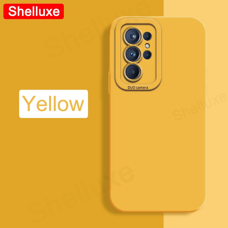 Shelluxe Square Liquid Silicone Soft Silky Feel Case For Samsung