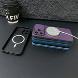 Luxury Slide Camera For MagSafe Magnetic Armor Case For iPhone