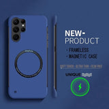 Ultra Thin Hard PC Magnetic Frameless Phone Case For Samsung