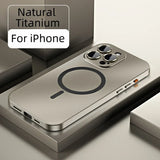 Aluminum Metal Frame Magnetic Case For iPhone