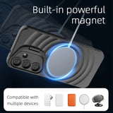 Magnetic Wireless Charging Shockproof Stand  Case for Samsung