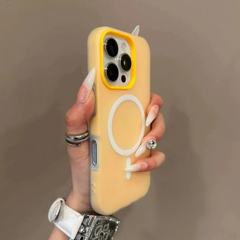 Luxury Candy Magsafe Wireless Charge Matte Phone Case For iPhone