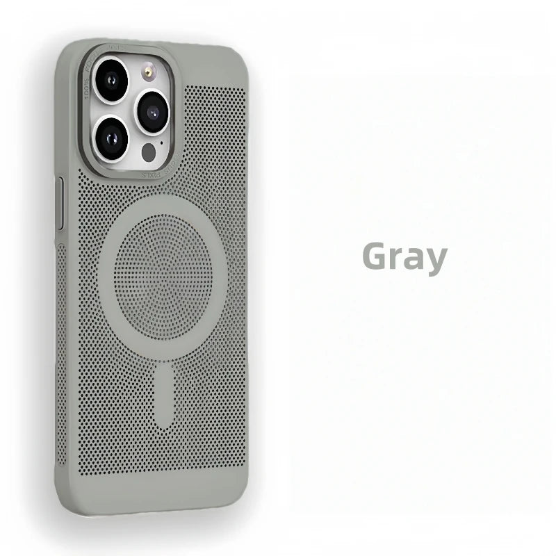 Cooling Mesh Heat Dissipation Magnetic Case for iPhone