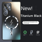 Ultra-thin AG Matte Magnetic MagsafeGlass Lens Case For Samsung
