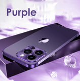 Aluminum Metal Frameless Bumper Camera Lens Protector Case for IPhone