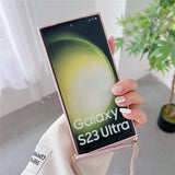 Lanyard Crossbody Magnetic Charging Case For Samsung