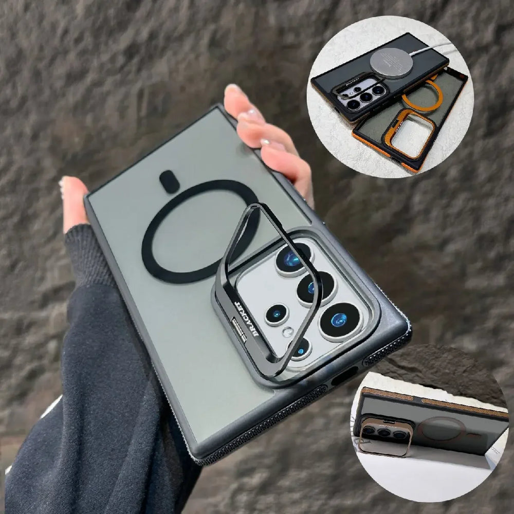Folding Holder Magsafe Magnetic Wirelesss Case For Samsung