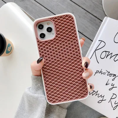Waffle Shoe Sole Silicone Back for iPhone