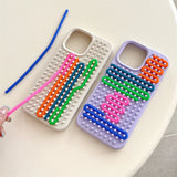 Colorful Silicone Rope Creative DIY Case For iPhone