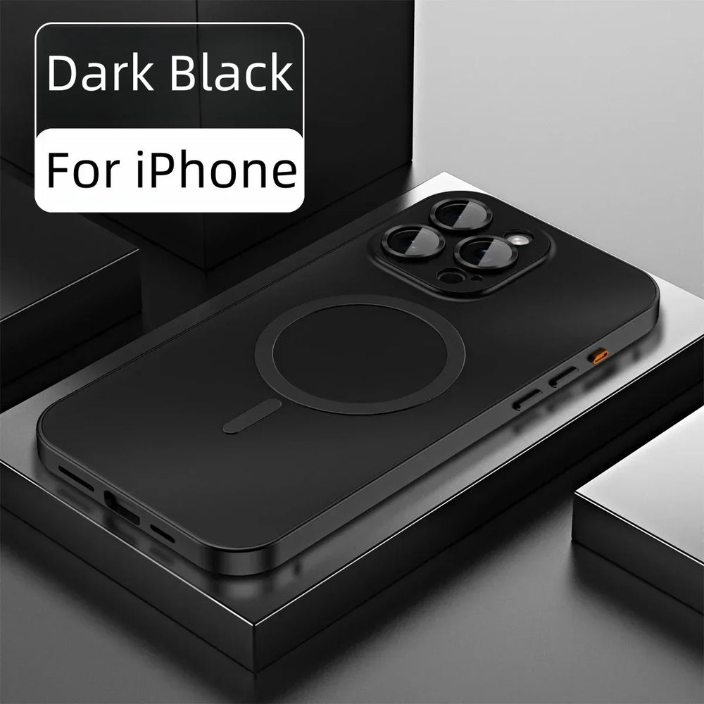 Aluminum Metal Frame Magnetic Case For iPhone