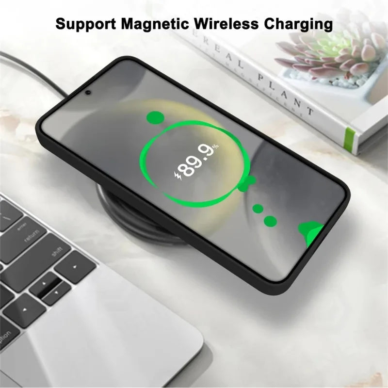 Liquid Silicone Magnetic Wireless Shockproof Case For Samsung