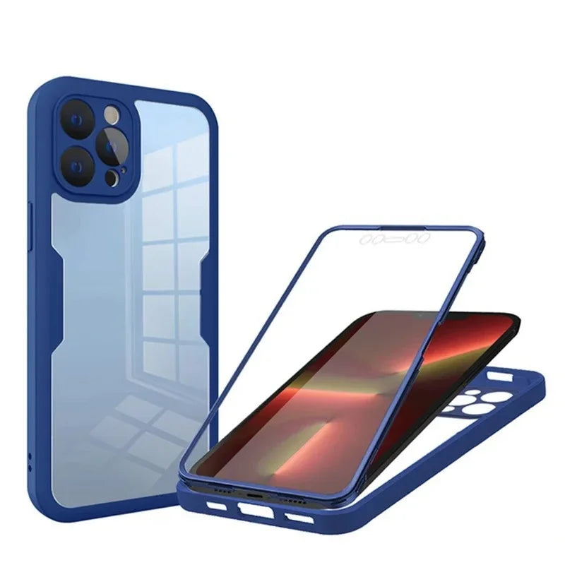 Clear Screen Protector Transparent Case For iPhone