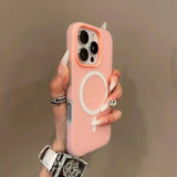 Luxury Candy Magsafe Wireless Charge Matte Phone Case For iPhone