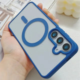 Frosted Magnetic Magsafe Wireless Charger Case For Samsung
