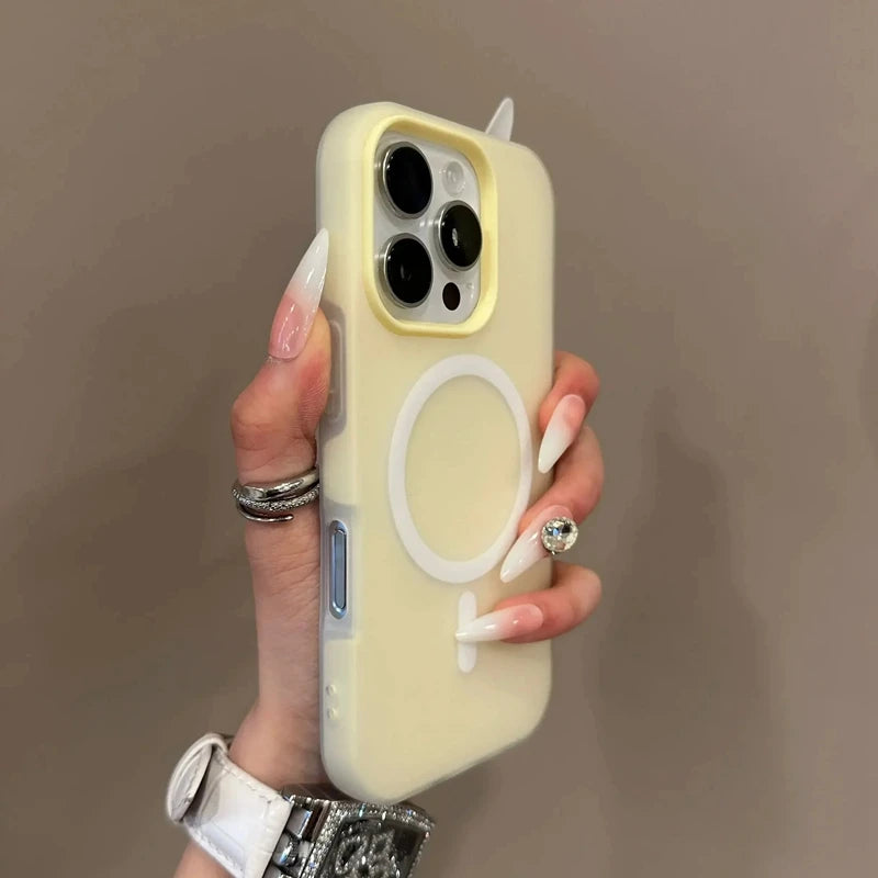 Luxury Candy Magsafe Wireless Charge Matte Phone Case For iPhone