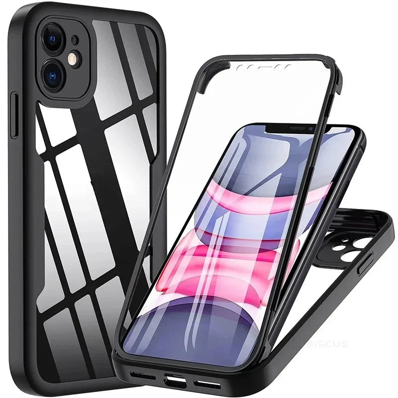 Clear Screen Protector Transparent Case For iPhone
