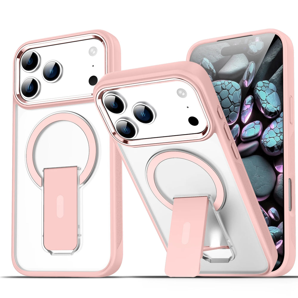Folding Stand Matte Magnetic  Magsafe Case for iPhone