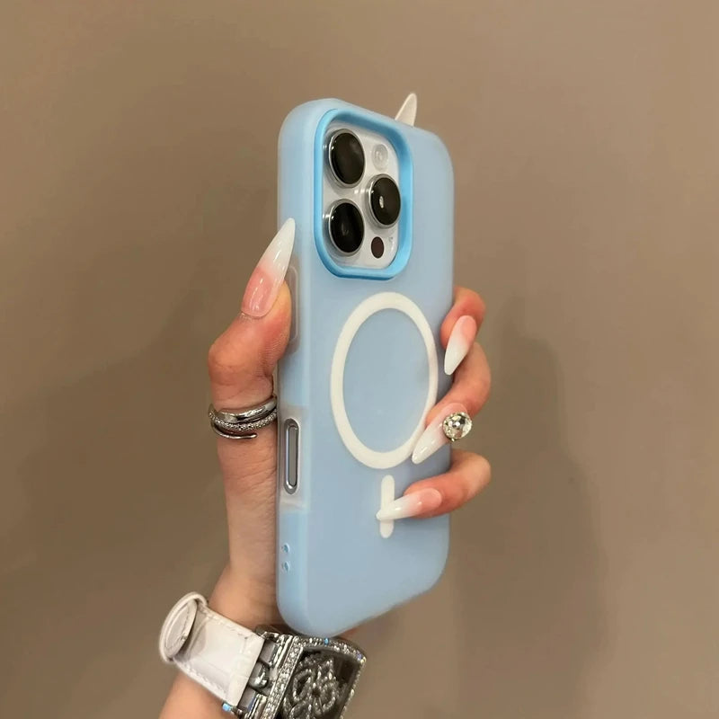 Luxury Candy Magsafe Wireless Charge Matte Phone Case For iPhone