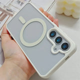 Frosted Magnetic Magsafe Wireless Charger Case For Samsung