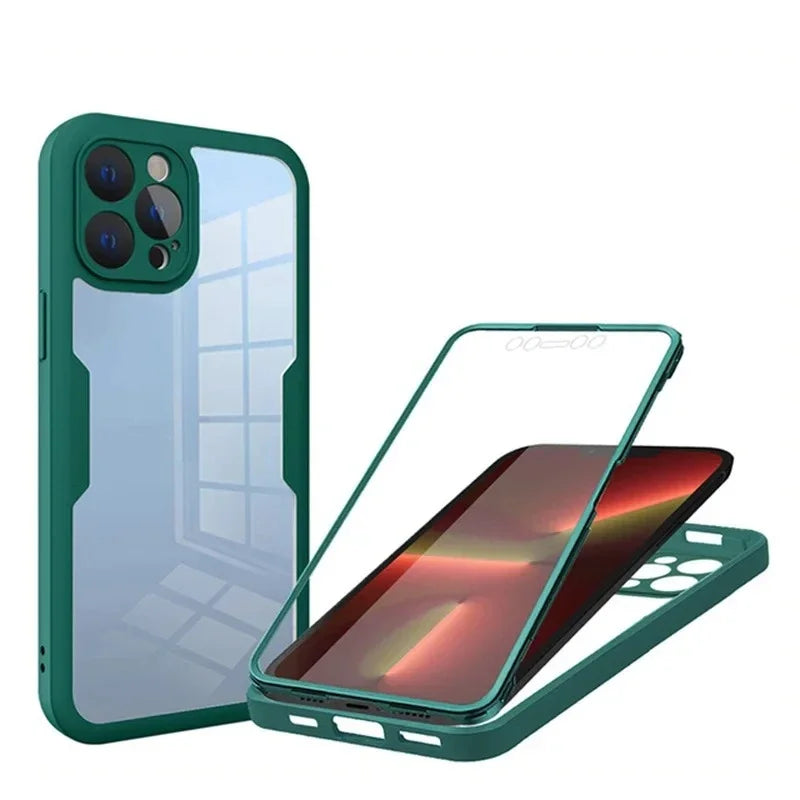 Clear Screen Protector Transparent Case For iPhone