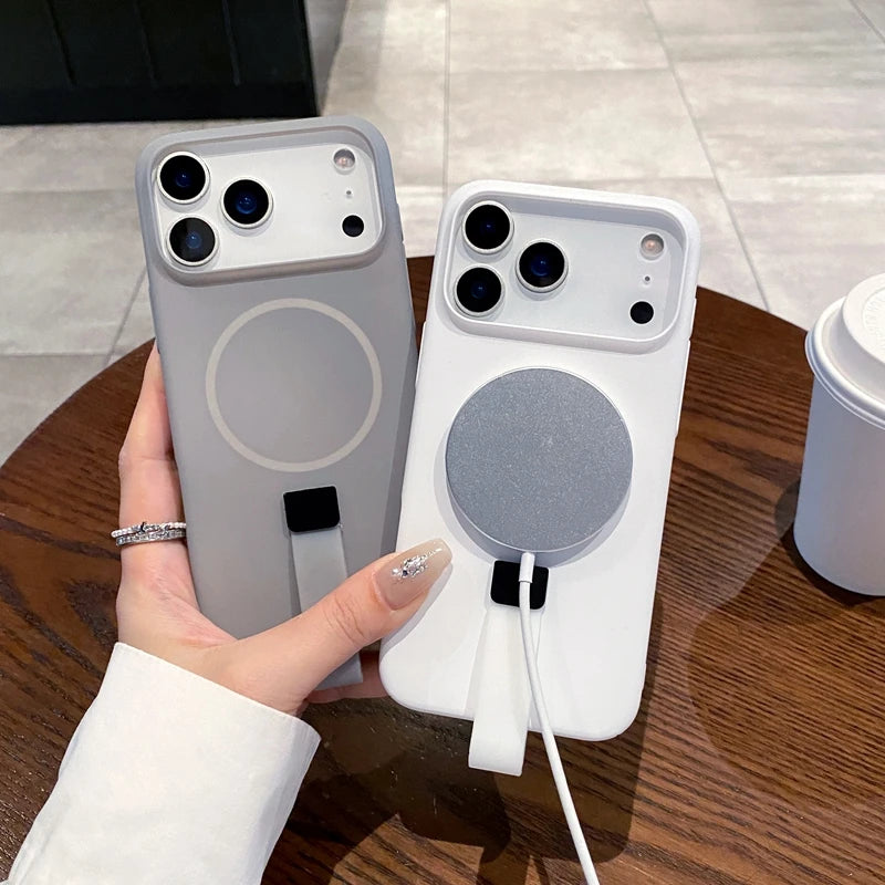 Magnetic Bumper Liquid Silicone case for iPhone
