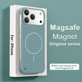 Frameless Solid Color Magnetic Magsafe PC Case for iPhone