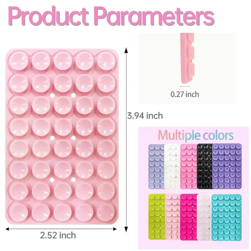 Silicone Suction Cup Phone Case Double Sided Detachable Stand
