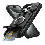 Military quality  Magnetic Rotated Ring Kickstand Case For iPhone
