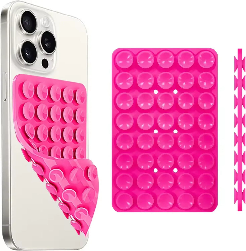 Silicone Suction Cup Phone Case Double Sided Detachable Stand
