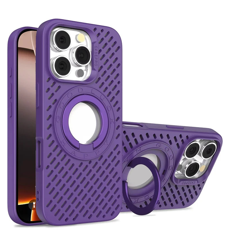 Magsafe Magnetic Heat Dissipation Breathable Holder Case for iPhone