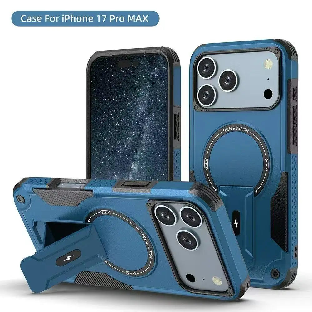 Magsafe Stand Invisible  Wireless Charging Anti-fall Case For iPhone