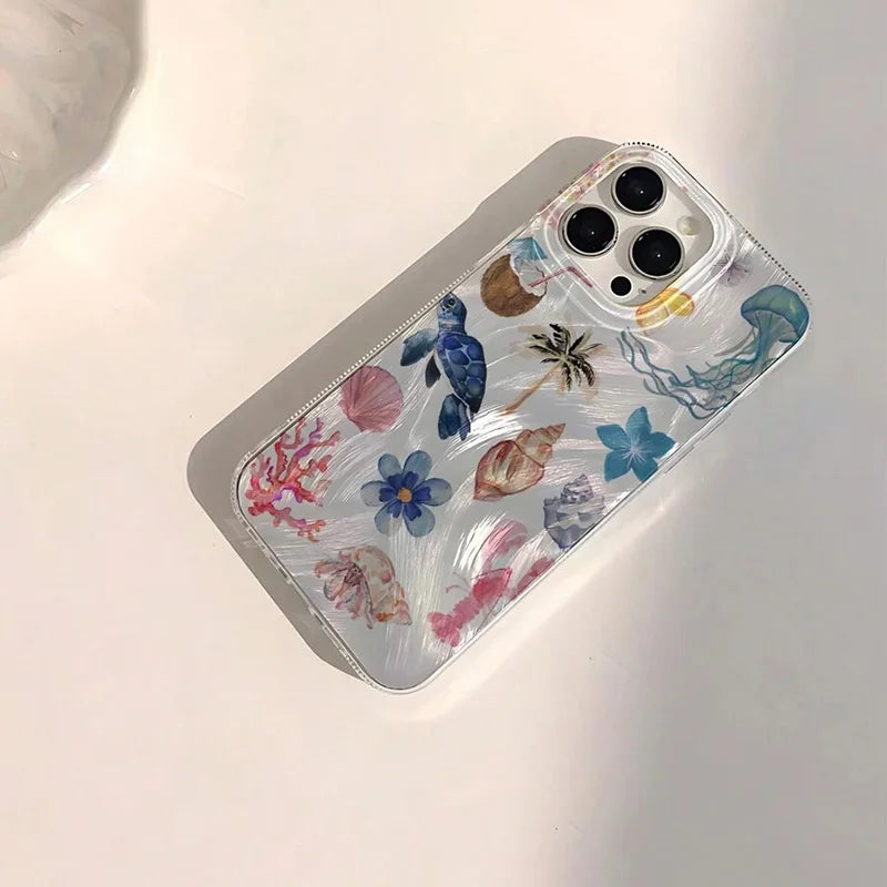 Ocean Elements Personalized Pattern iPhone Case For Cover