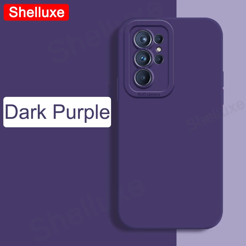 Shelluxe Square Liquid Silicone Soft Silky Feel Case For Samsung
