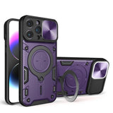 Magsafe Magnetic 360 Rotate Kickstand Armor Ring Case for iPhone
