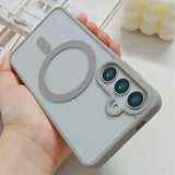 Frosted Magnetic Magsafe Wireless Charger Case For Samsung