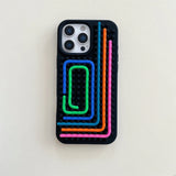 Colorful Silicone Rope Creative DIY Case For iPhone