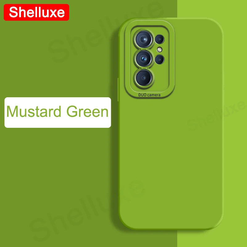 Shelluxe Square Liquid Silicone Soft Silky Feel Case For Samsung