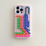 Colorful Silicone Rope Creative DIY Case For iPhone